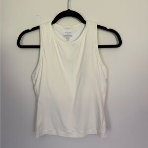 Varley Womens Maddie Tank Top Crop White Cream Athletic Athleisure Size Medium